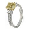 Image 2 : 2.01 ctw Fancy Yellow Diamond Ring - 18KT Two-Tone Gold