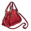 Image 3 : Chloe Red Grained Leather Paraty Small Satchel Handbag