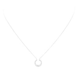 0.15 ctw Diamond Pendant with Chain - 14KT White Gold