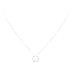 0.15 ctw Diamond Pendant with Chain - 14KT White Gold