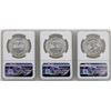 Image 2 : Lot of (3) 1983Mo Mexico Libertad Onza Silver Coins NGC MS65