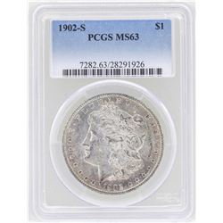 1902-S $1 Morgan Silver Dollar Coin PCGS MS63