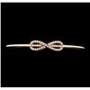 Image 1 : 0.45 ctw Diamond Bracelet - 14KT Two-Tone Gold