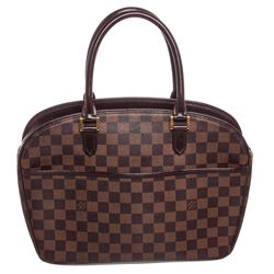 Louis Vuitton Damier Ebene Canvas Leather Sarria Horizontal Bag