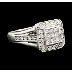 0.50 ctw Diamond Ring - 18KT White Gold