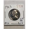 Image 1 : 1963 PROOF Jefferson Nickel