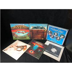 VINYL RECORD LOT (BOSTON/ BEACH BOYS/ THE CARS...)