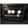 Image 2 : BASEBALL DISPLAY CASE W/ VARIOUS BASEBALLS