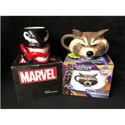 GUARDIANS OF THE GALAXY & MARVEL MOLDED MUGS LOT