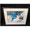Image 1 : GUY LAFLEUR SIGNED 20" X 16" FRAMED PHOTO