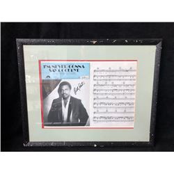 BILLY PRESTON SIGNED & FRAMED SHEET MUSIC W/ COA