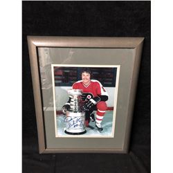 DAVE SCHULTZ SIGNED 14 X 16 FRAMED STANLEY CUP PHOTO