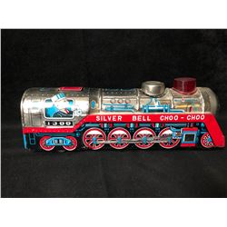VINTAGE TIN TOY TRAIN "SILVER BELL CHOO CHOO" (MADE IN JAPAN)