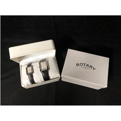ROTARY HIS & HERS WRIST WATCH SET W/ ORIGINAL BOX (SWISS MADE)