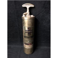 Fyr Fyter Fire Extinguisher Vintage Brass Model (Early1900's)