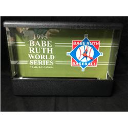 BABE RUTH BLACK LIGHT CLOCK