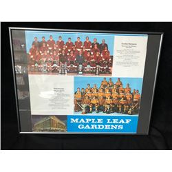 QUEBEC RAMPARTS/ GALT HORNETS HOCKEY TEAMS FRAMED PHOTO