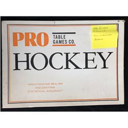 1980 TABLE GAMES CO. PRO HOCKEY GAME