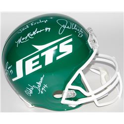 Jets "New York Sack Exchange" Full-Size Throwback Helmet Signed by (4) Gastineau ,Lyons  (JSA COA)