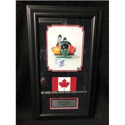 DUFF GIBSON SIGNED (TEAM CANADA-SKELETON 2006 OLYMPICS GOLD) 14" X 28"