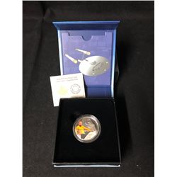 $10 Dollar Star Trek U.S.S. Enterprise Captain James Kirk Fine Silver Coin (2016)
