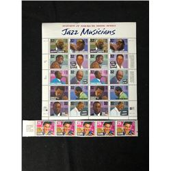 1994 Jazz Musicians/ Elvis Presley U.S Postage Stamps