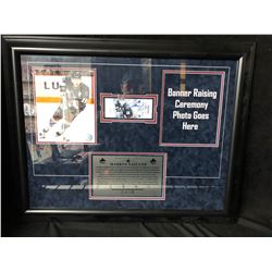 MARKUS NASLUND SIGNED GAME TICKET/ FRAMED PHOTO DISPLAY 32 X28 (GAMEDAY COA)