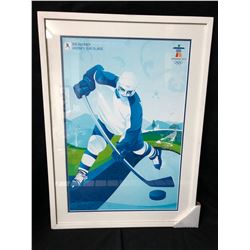 VANCOUVER 2010 OLYMPICS ICE HOCKEY 24 X 36 FRAMED PRINT