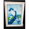 Image 1 : VANCOUVER 2010 OLYMPICS ICE HOCKEY 24 X 36 FRAMED PRINT