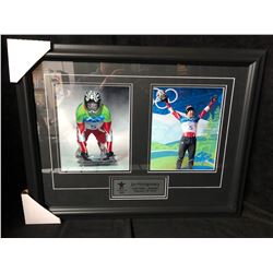 JON MONTGOMERY GOLD MEDAL - SKELETON - FRAMED PHOTO DISPLAY (2010 VANCOUVER OLYMPICS)