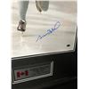 Image 2 : GAETAN BOUCHER SIGNED 28" X 22" FRAMED OLYMPIC PHOTO (GAMEDAY COA)