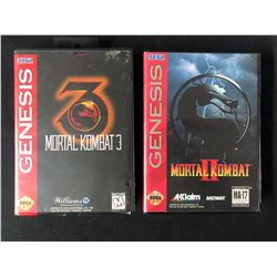 SEGA GENESIS VIDEO GAME LOT (MORTAL COMBAT 2 & 3)