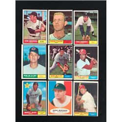 1961 TOPPS BASEBALL CARD LOT