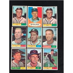 1961 TOPPS BASEBALL CARD LOT