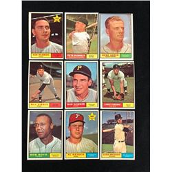 1961 TOPPS BASEBALL CARD LOT