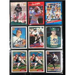 AUTOGRAPHED BASEBALL CARD LOT