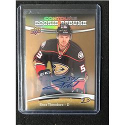 2015-16 UPPER DECK #RR-19 SHEA THEODORE AUTOGRAPHED HOCKEY CARD