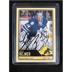 JAMES REIMER SIGNED O-PEE-CHEE HOCKEY CARD