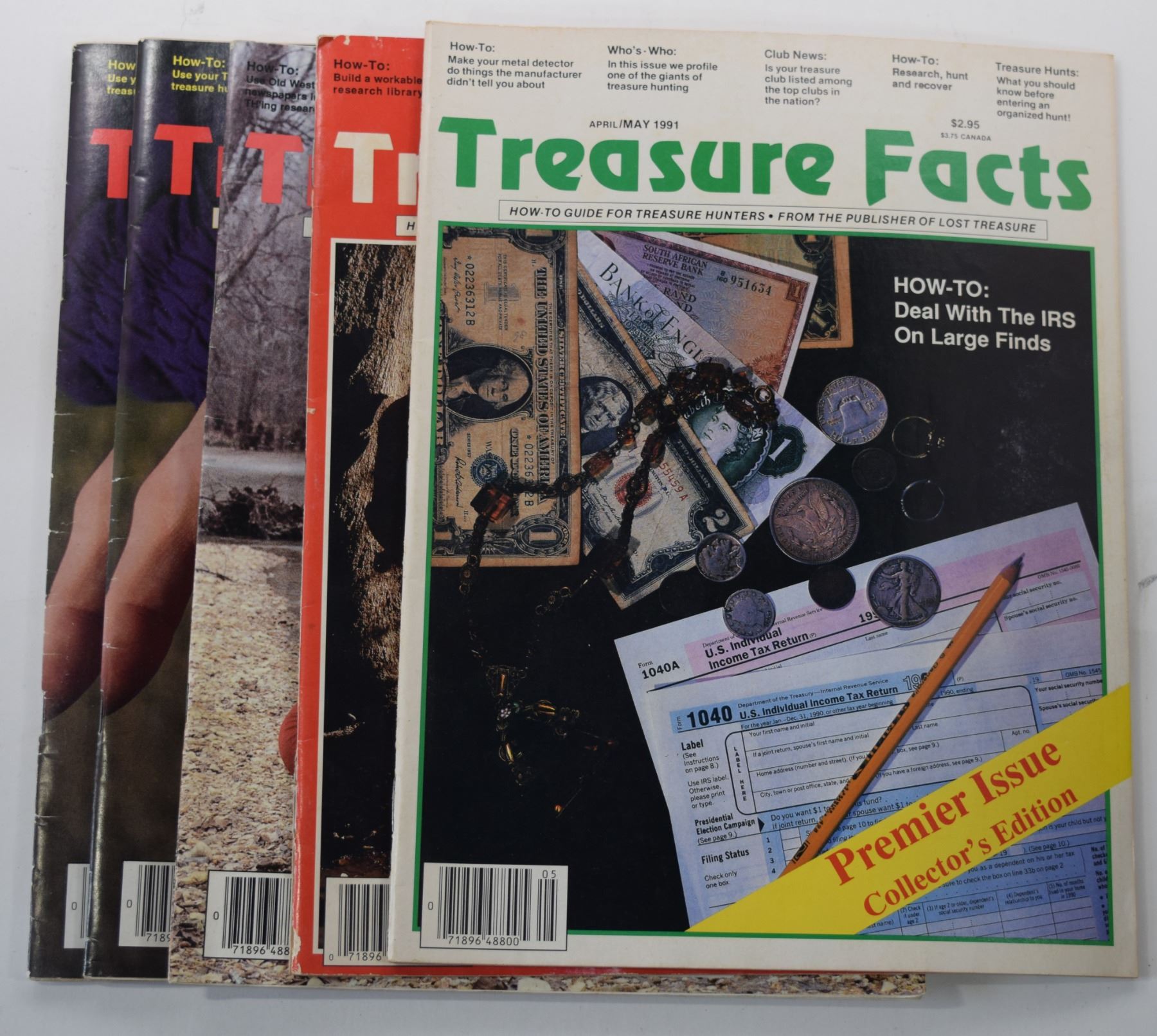 Treasure Facts Magazine 1991 through 1994 Issues
