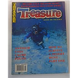 Treasure Magazine August 1992 Issue Signed by Carl Fismer