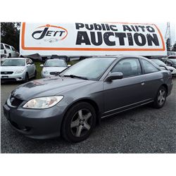 C2 --  2005 HONDA CIVIC EX , Grey , 205750  KM's