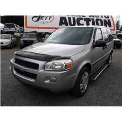 D4 --  2009 CHEV UPLANDER LS , Grey , 114844  KM's