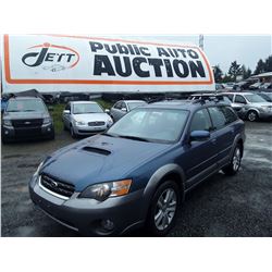 D1 --  2005 SUBARU LEGACY OUTBACK , Blue , 216579  KM's