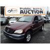 Image 1 : A9 - 1999, MERCEDES-BENZ ML-320, SUV, RED, 319,788 KM'S "No Reserve"