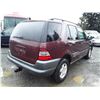 Image 3 : A9 - 1999, MERCEDES-BENZ ML-320, SUV, RED, 319,788 KM'S "No Reserve"