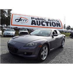 C6A --  2006 MAZDA RX-8 , Silver , 144736  KM's