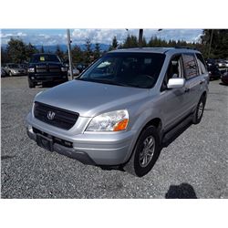 D5 --  2003 HONDA PILOT EX , Grey , 173875  KM's