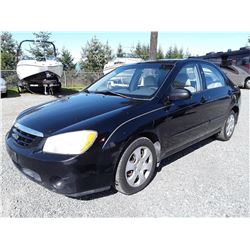 N3 --  2005 KIA SPECTRA LX , Black , 231406  KM's