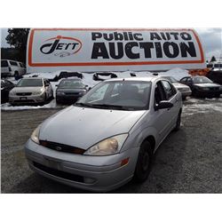 A5 --  2002 FORD FOCUS SE , Silver , 264,426  KM's