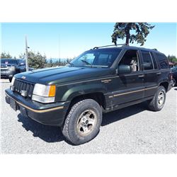 M6 --  1995 JEEP GRAND CHEROKEE , Green , 334739  KM's